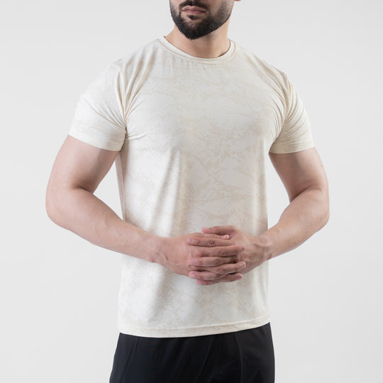 Offwhite Perforated 4-Way Stretch Texture Camo T-Shirt