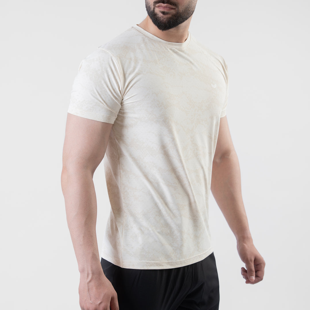 Offwhite Perforated 4-Way Stretch Texture Camo T-Shirt