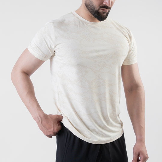 Offwhite Perforated 4-Way Stretch Texture Camo T-Shirt