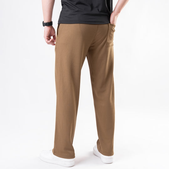 Mustard Loose Fit Front Stitch Trousers