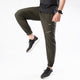 Olive Textured Micro Stretch Pants with Reflectors