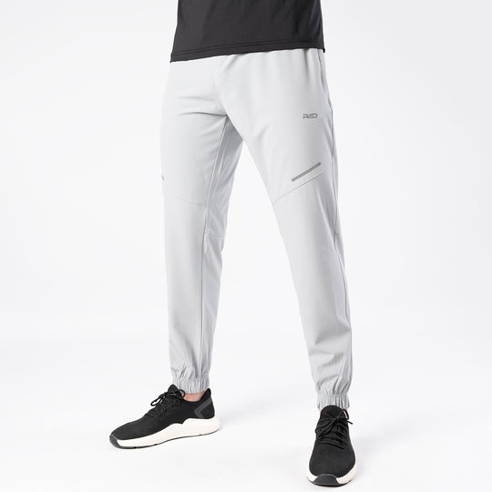 Arctic Gray Textured Micro Stretch Pants with Reflectors
