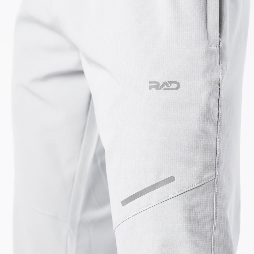 Arctic Gray Textured Micro Stretch Pants with Reflectors
