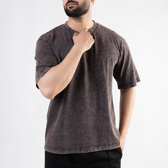 Acid Wash Rust Oversize Tee