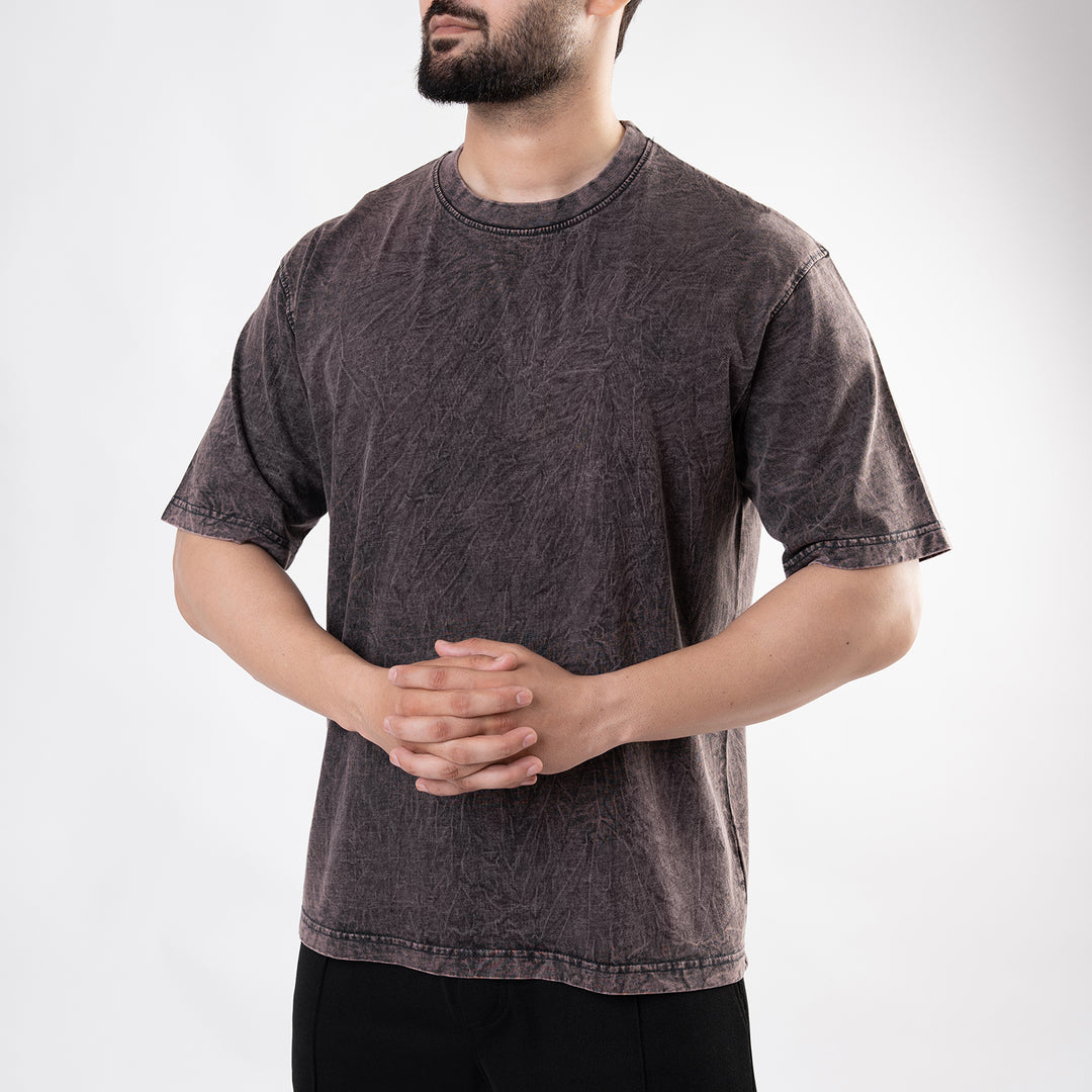 Acid Wash Rust Oversize Tee