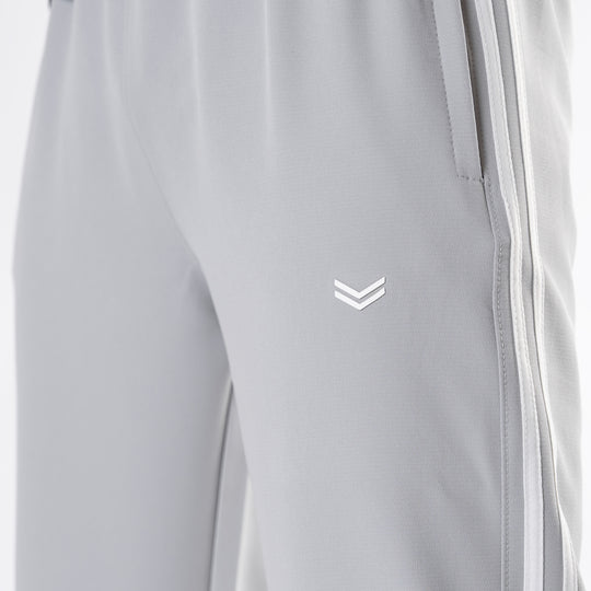 Light Gray Lycra Terry Two Stripe Trousers