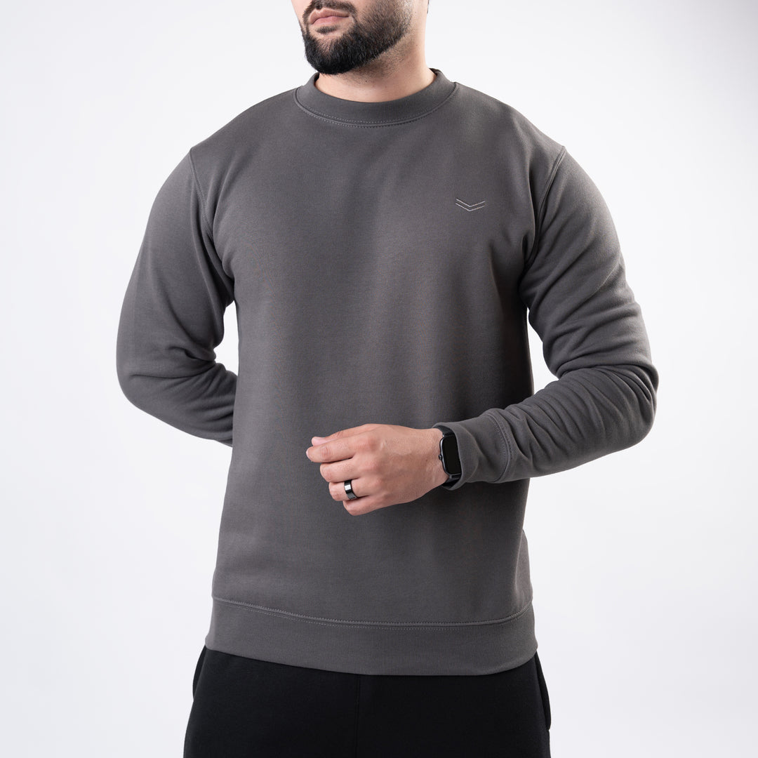 Smoke Gray Fleece Sweatshirt