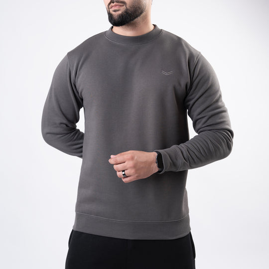Smoke Gray Fleece Sweatshirt