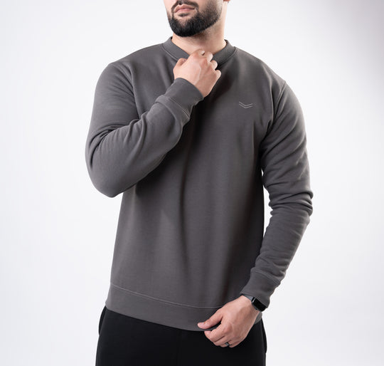 Smoke Gray Fleece Sweatshirt