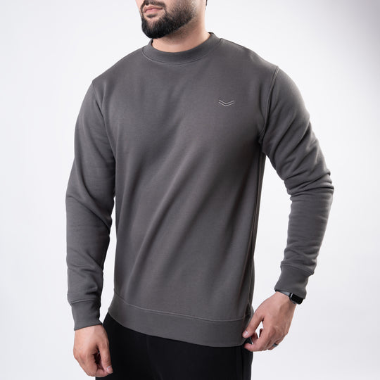 Smoke Gray Fleece Sweatshirt