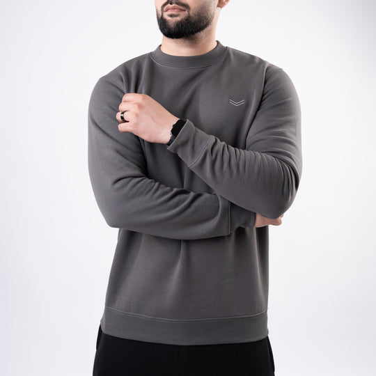 Smoke Gray Fleece Sweatshirt