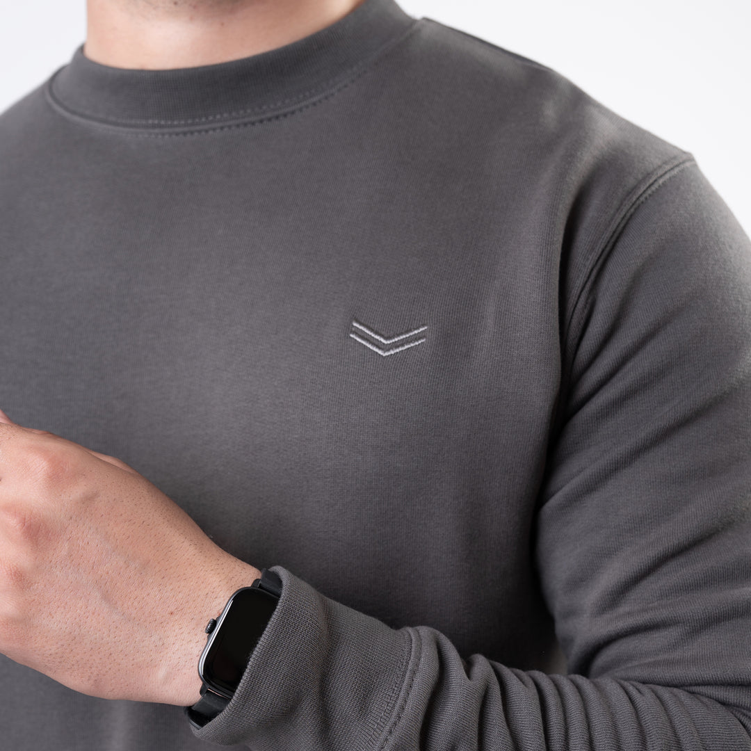 Smoke Gray Fleece Sweatshirt