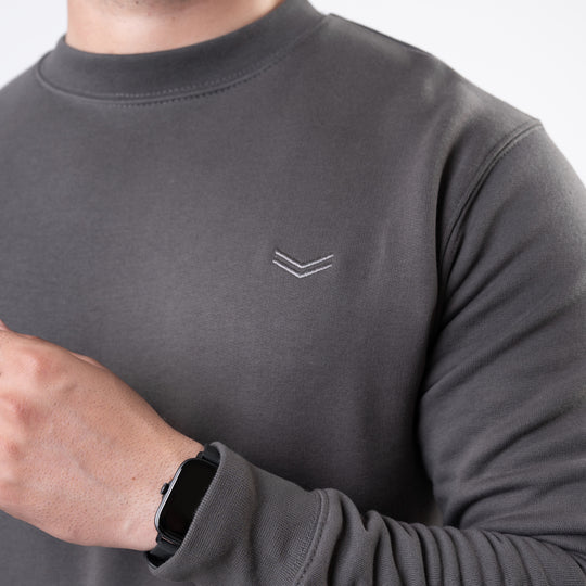 Smoke Gray Fleece Sweatshirt