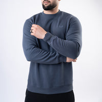 Steel Blue Fleece Sweatshirt