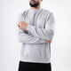 Textured Gray Fleece Sweatshirt