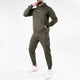 Plain Olive Fleece Tracksuit