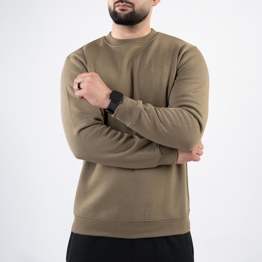 Olive Fleece Sweatshirt