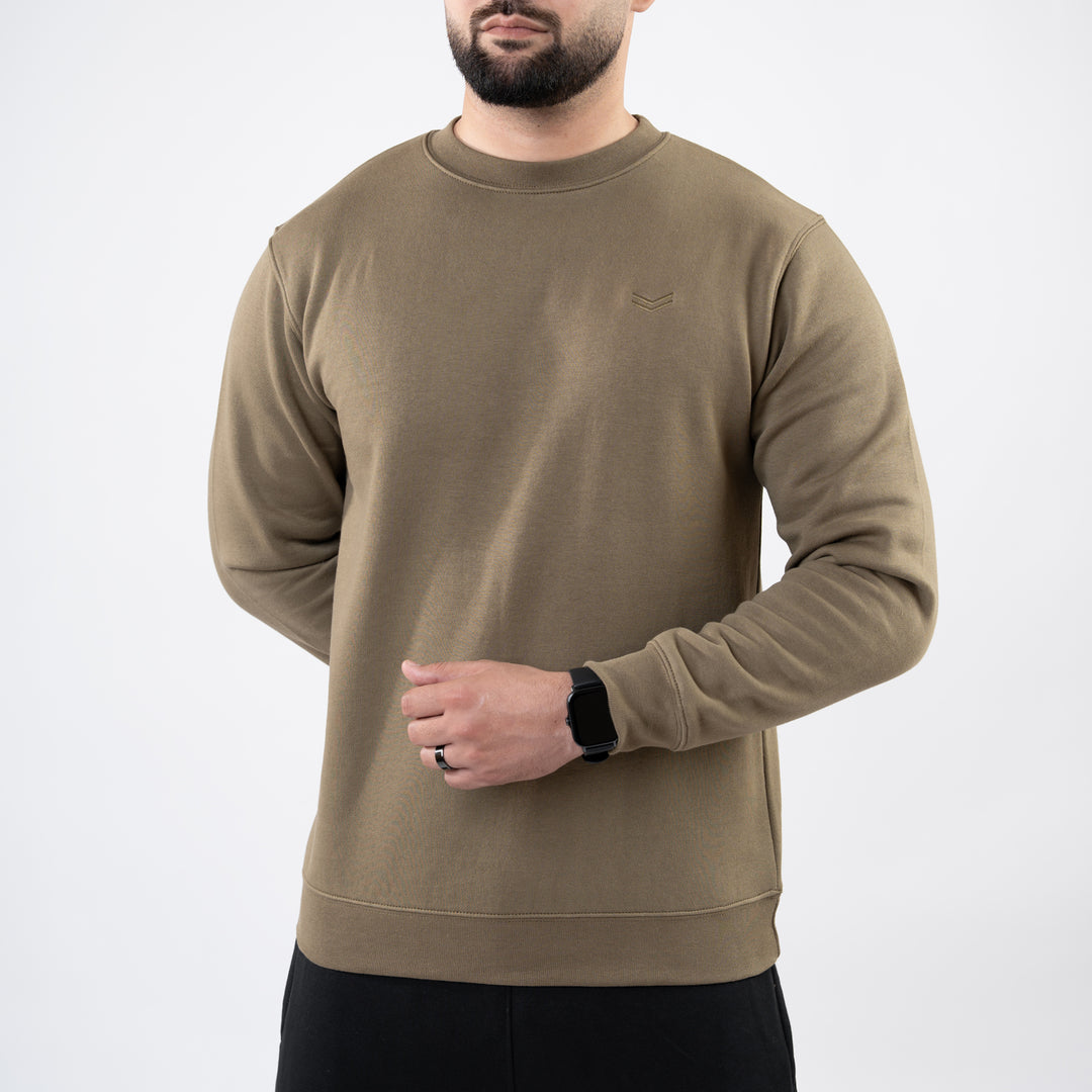 Olive Fleece Sweatshirt