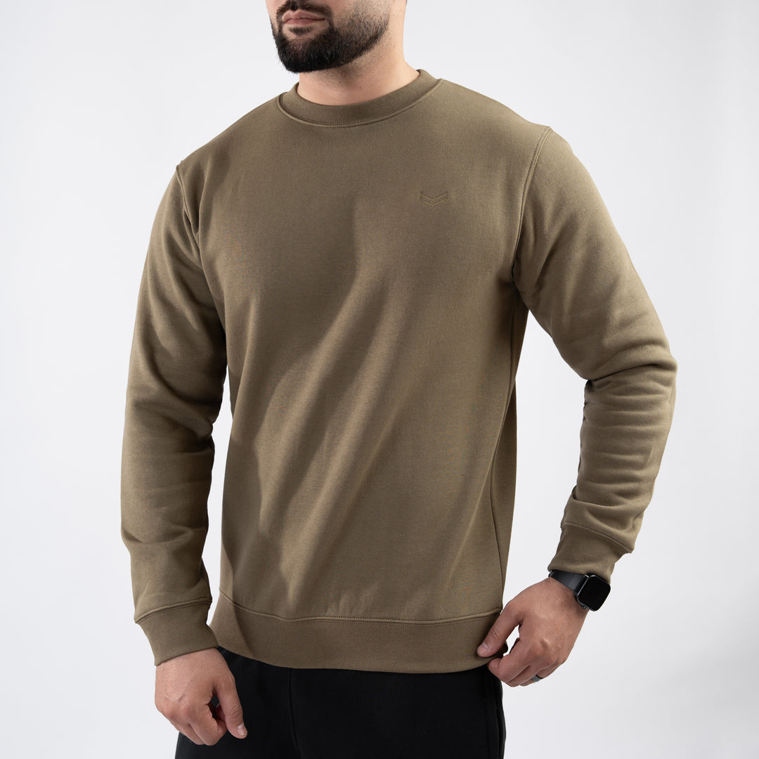 Olive Fleece Sweatshirt