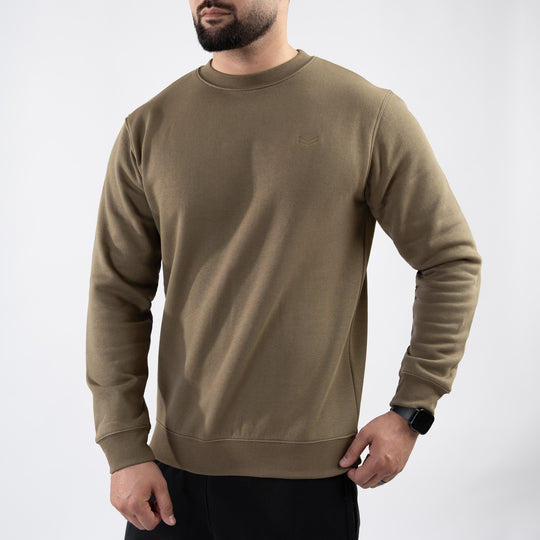 Olive Fleece Sweatshirt