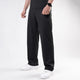 Plain Black Baggy-Fit Trousers