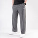Gray Plain Micro Baggy Fit Trousers