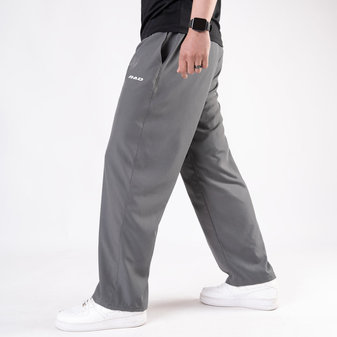 Gray Micro Baggy Fit Trousers