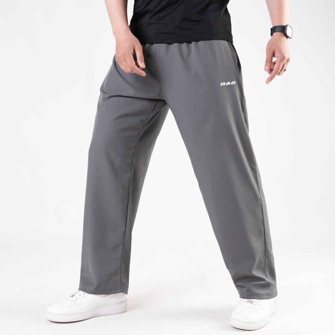 Gray Micro Baggy Fit Trousers
