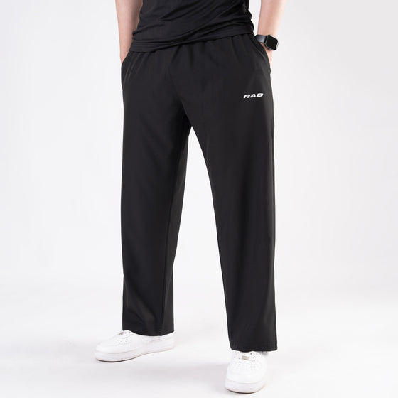 Black Micro Baggy Fit Trousers