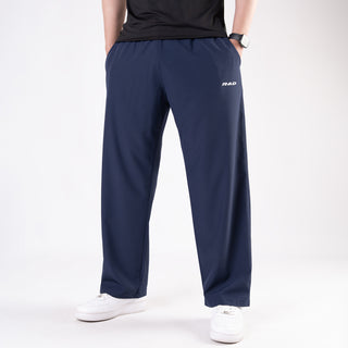 Navy Micro Baggy Fit Trousers