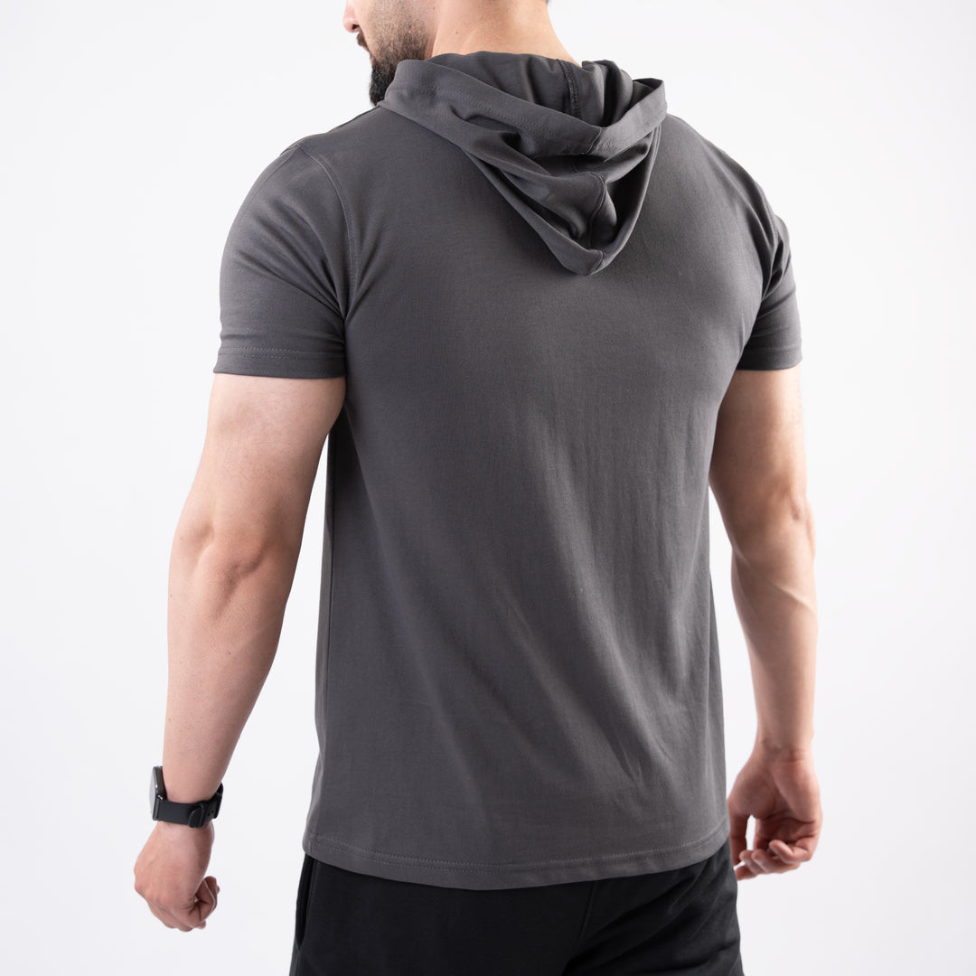Gray Hooded T-Shirt