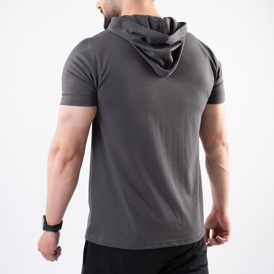 Gray Hooded T-Shirt