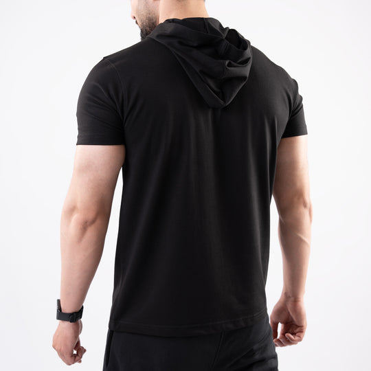 Black Hooded T-Shirt