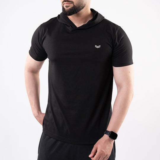 Black Hooded T-Shirt