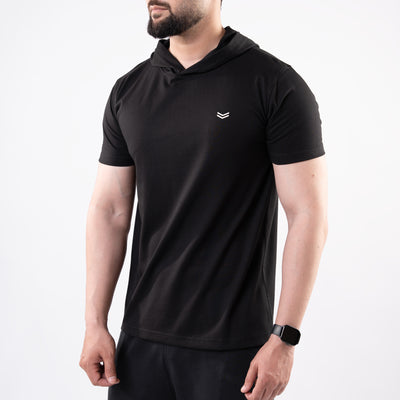 Black Hooded T-Shirt