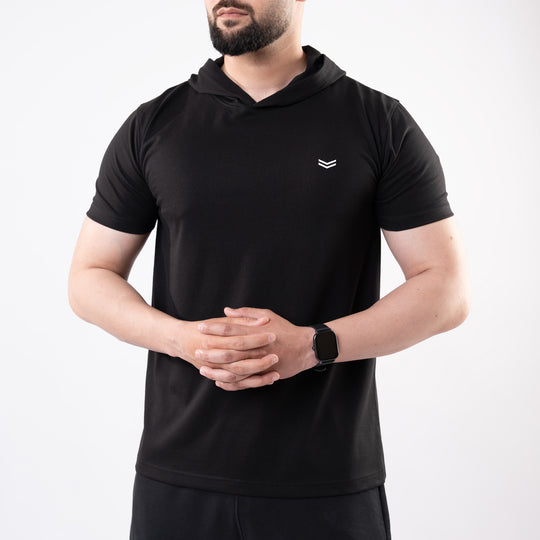 Black Hooded T-Shirt