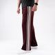 Maroon Relax Fit Trousers with Three Alt-Stripes