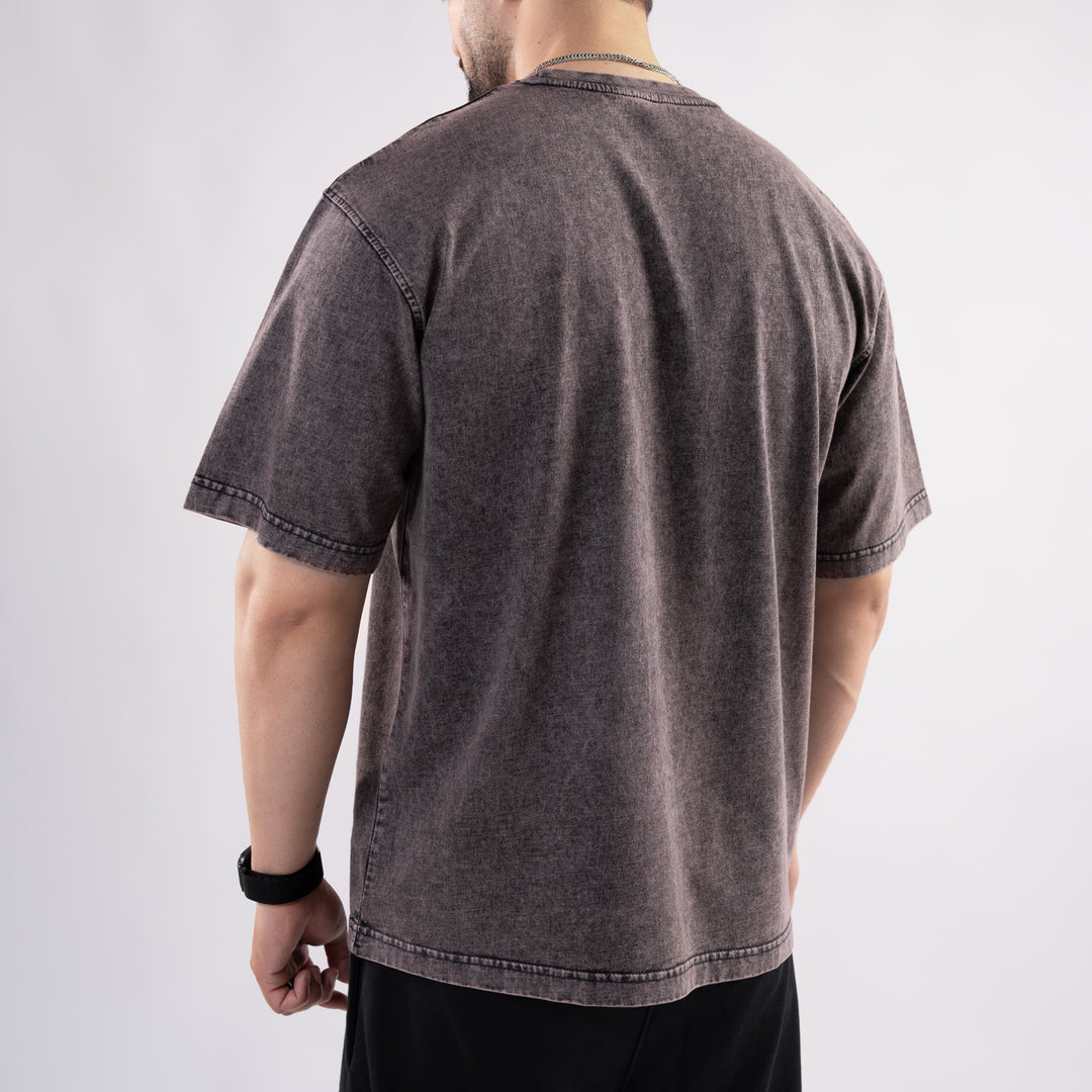 Rust Acid Wash Oversize T-Shirt