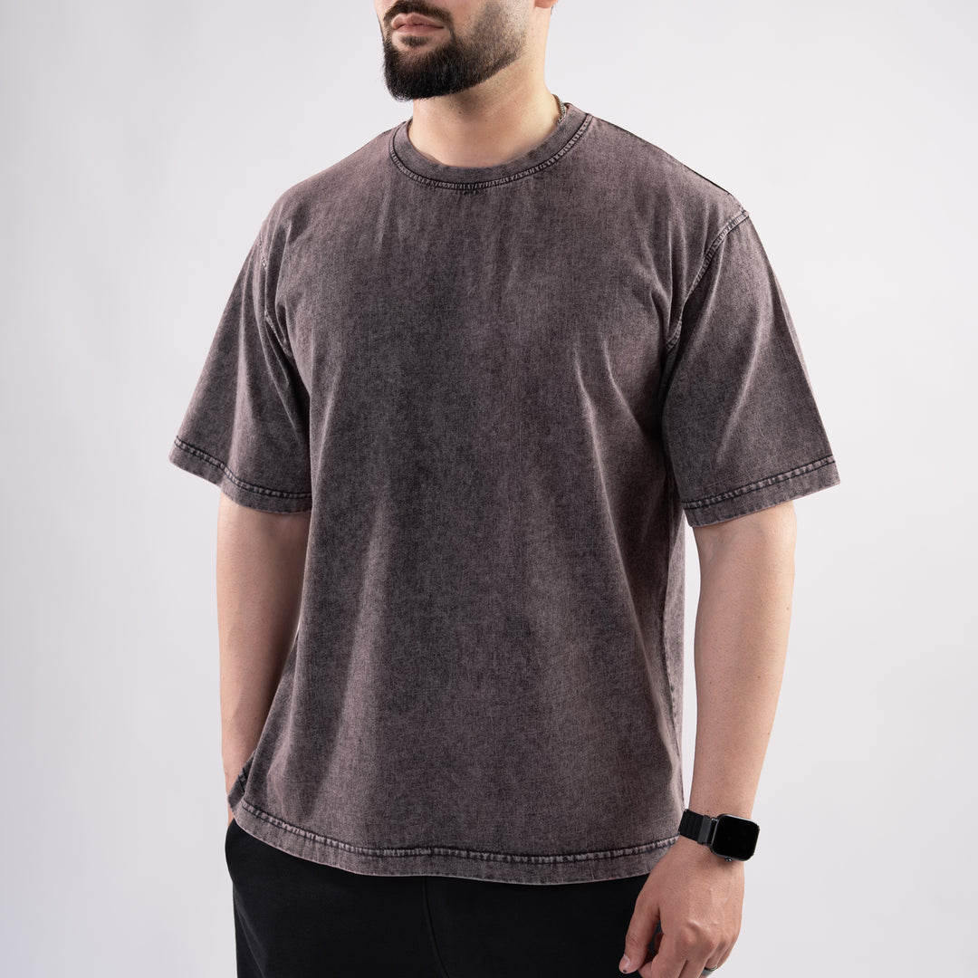 Rust Acid Wash Oversize T-Shirt