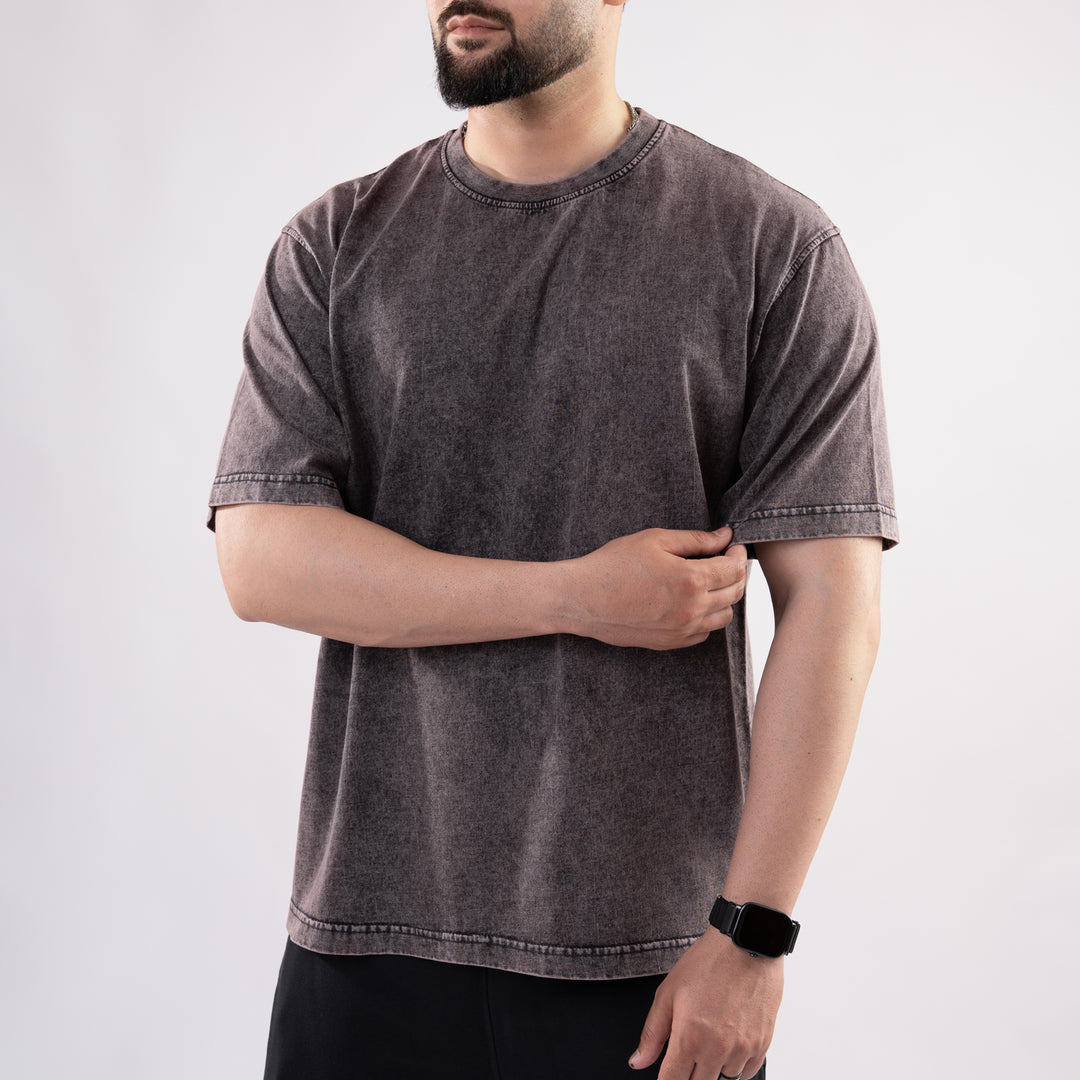 Rust Acid Wash Oversize T-Shirt