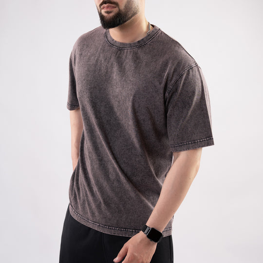 Rust Acid Wash Oversize T-Shirt