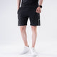 Black Lycra Terry Shorts with Reflective Detailing