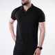Black V Neck Polo