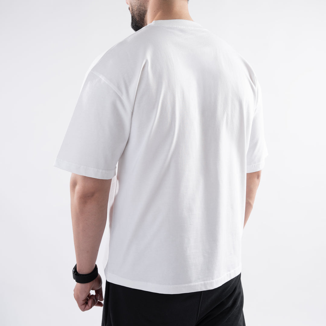 White Plain Boxy Fit T-Shirt