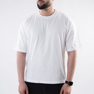 White Plain Boxy Fit T-Shirt