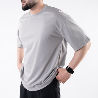 Silver Gray Oversize T-Shirt