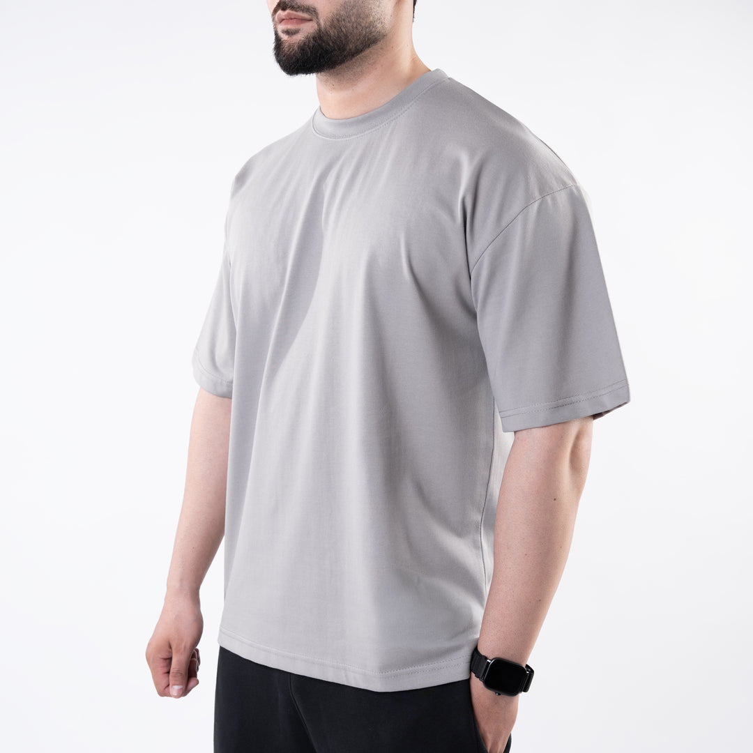 Silver Gray Oversize T-Shirt