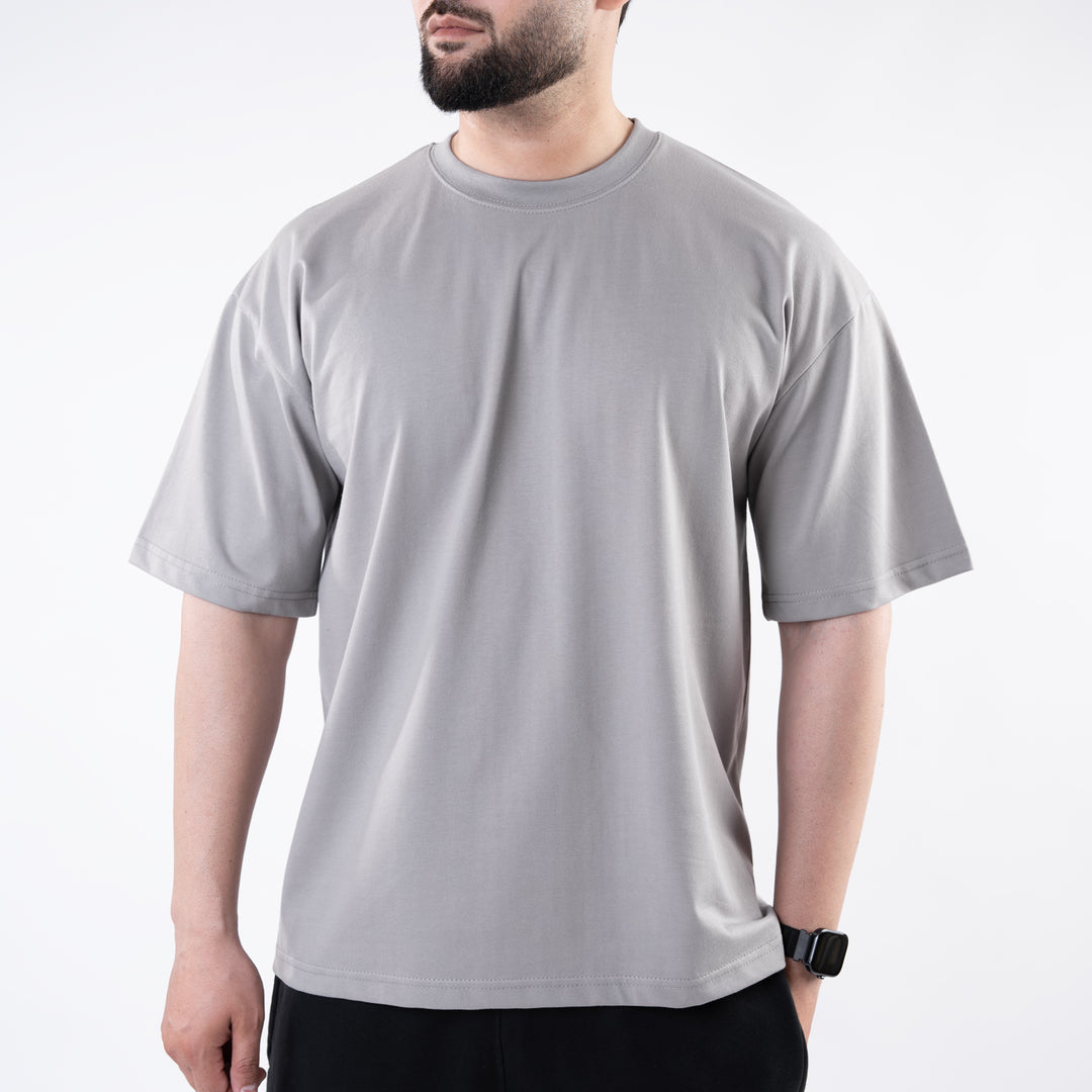 Silver Gray Oversize T-Shirt