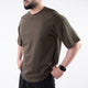Olive Plain Oversize T-Shirt