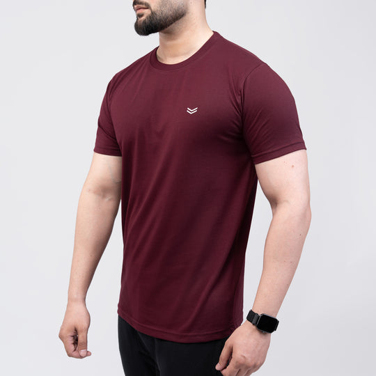 Maroon Regular Fit T-Shirt